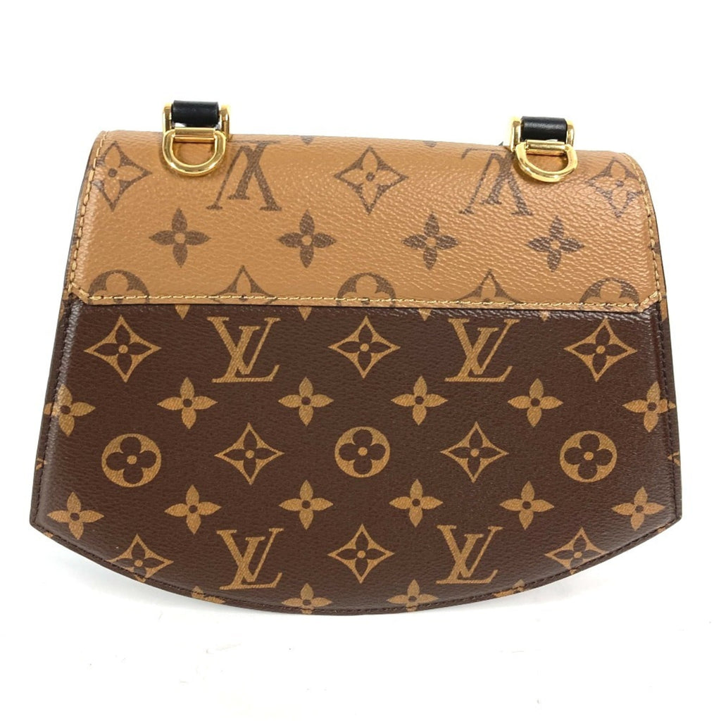 Louis Vuitton Beige Brown Monogram Reverse Monogram Reverse Handbag Shoulder Bag