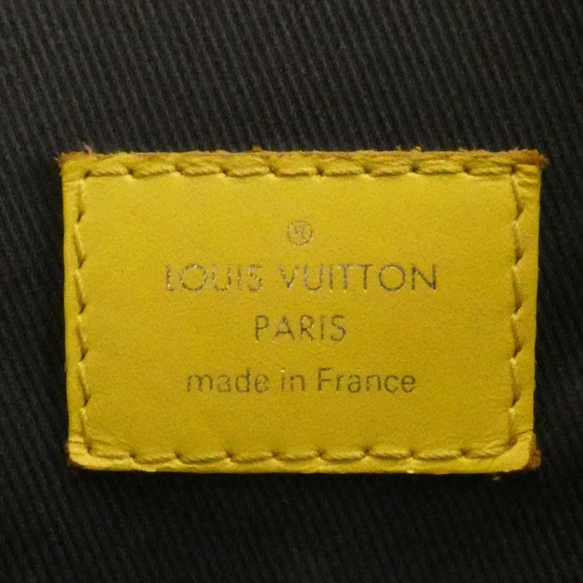Louis Vuitton Graphite Coated Canvas Leather Backpack