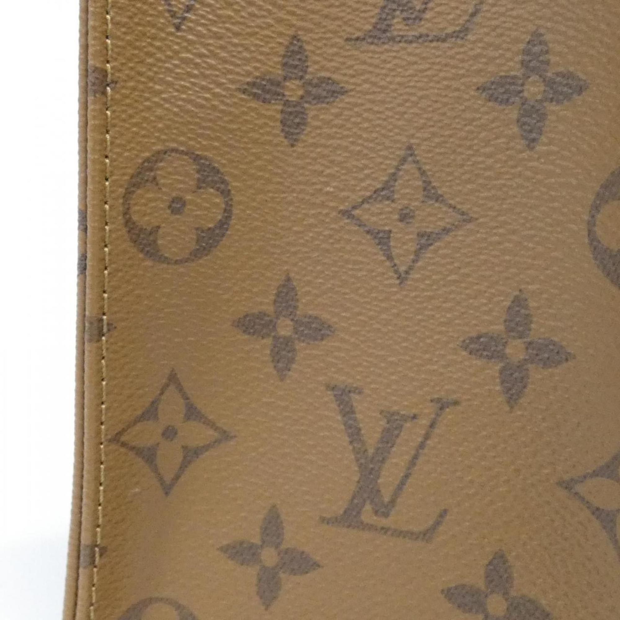 Louis Vuitton Brown Coated Canvas Handbag