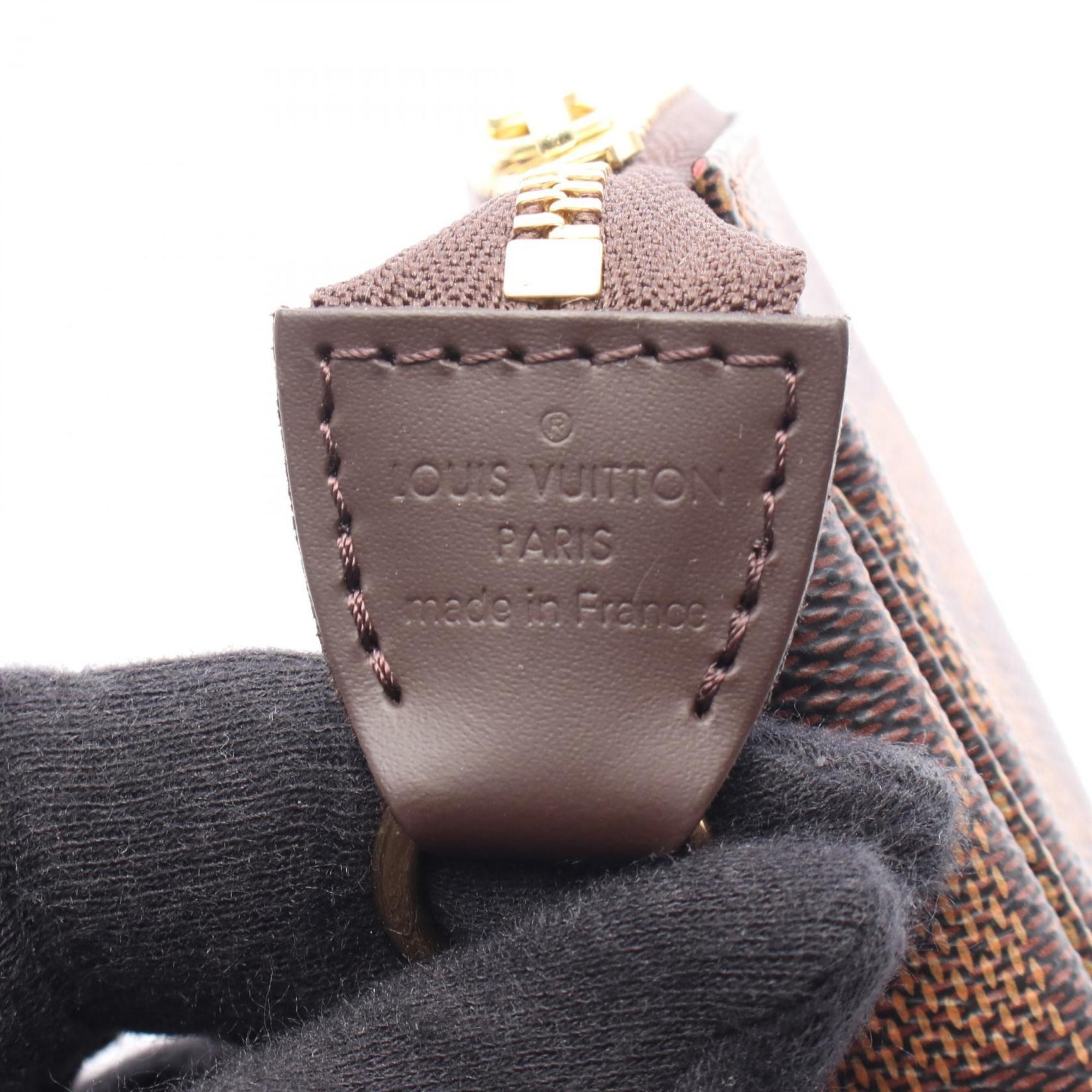 Louis Vuitton Brown Coated Canvas Leather Handbag