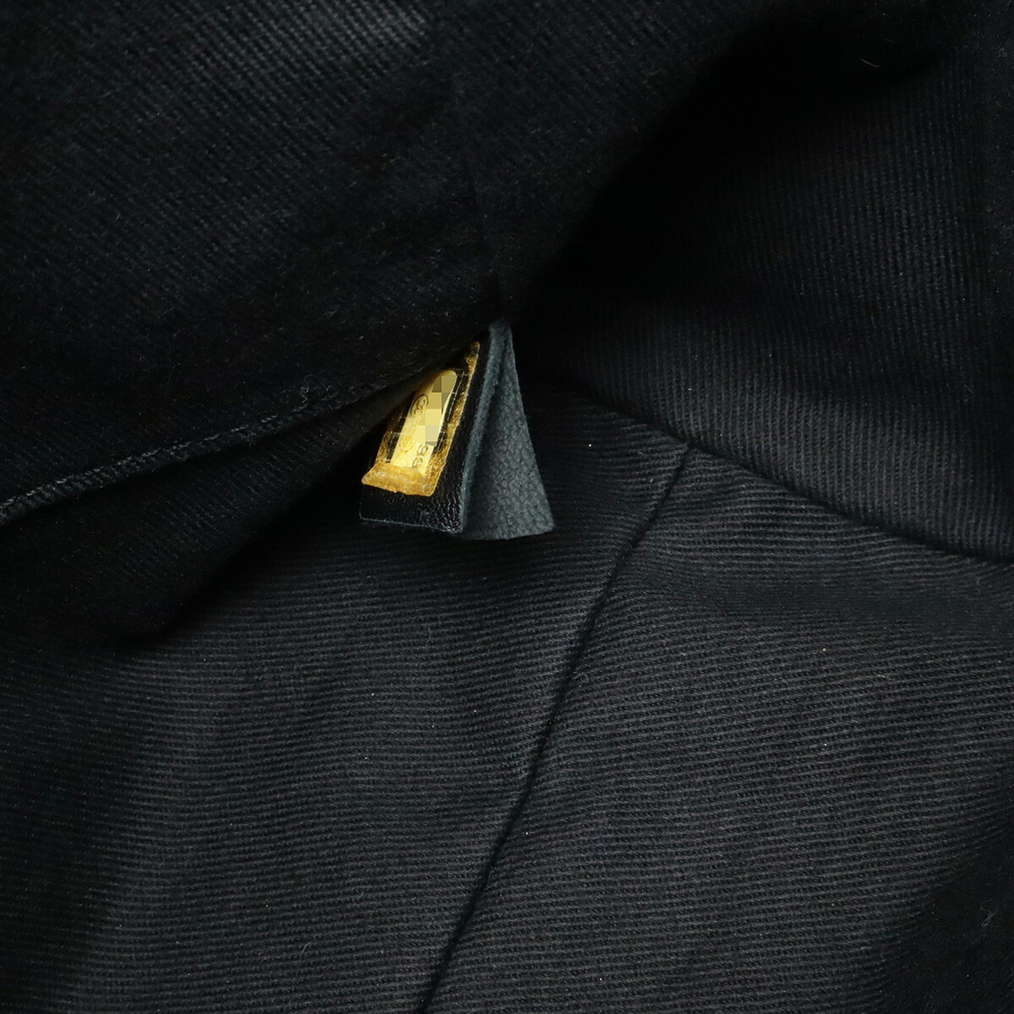 Chanel Beige Black Canvas Shoulder Bag Tote Bag