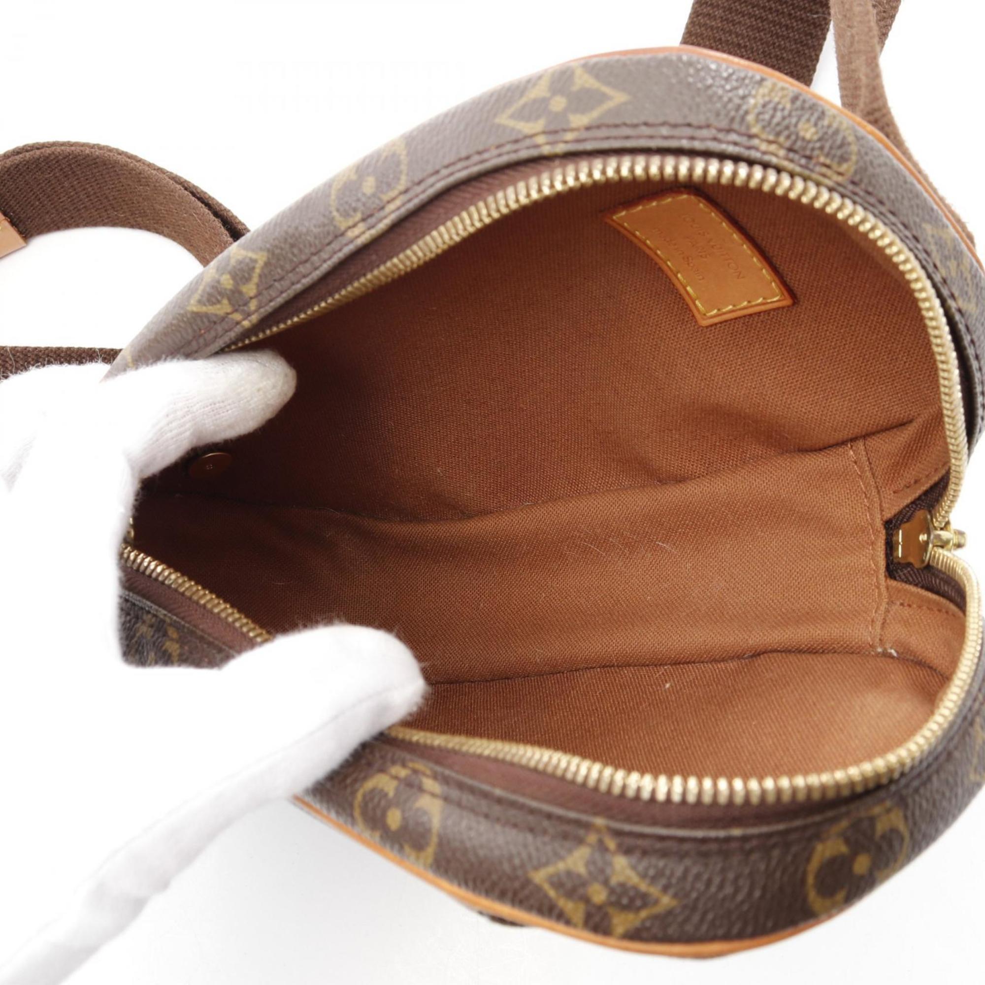 Louis Vuitton Brown Coated Canvas Leather Fanny Pack