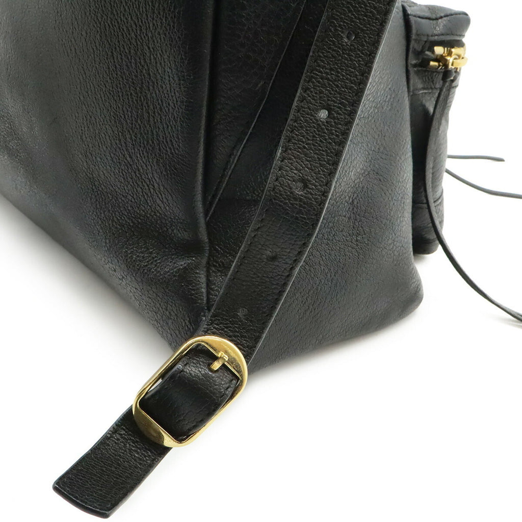 Balenciaga Black Leather Backpack