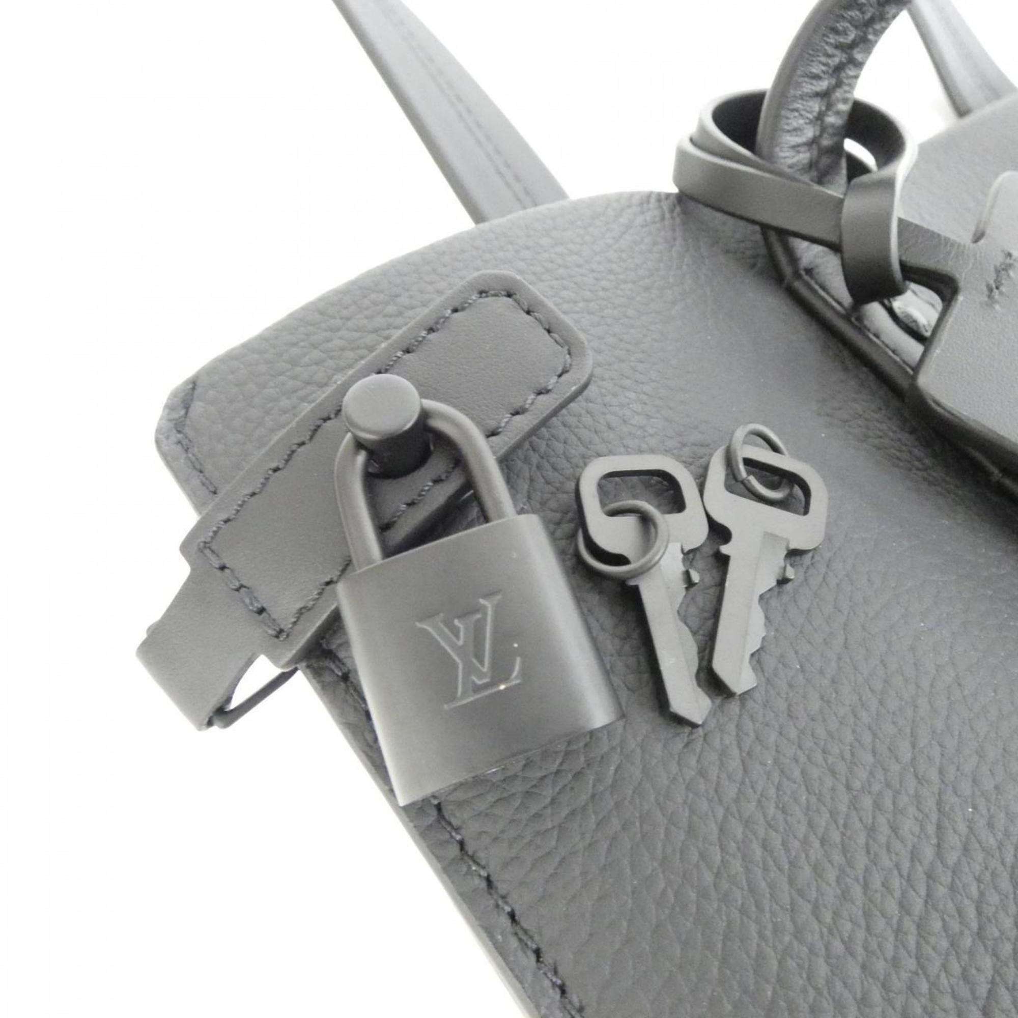 Louis Vuitton Black Leather Handbag