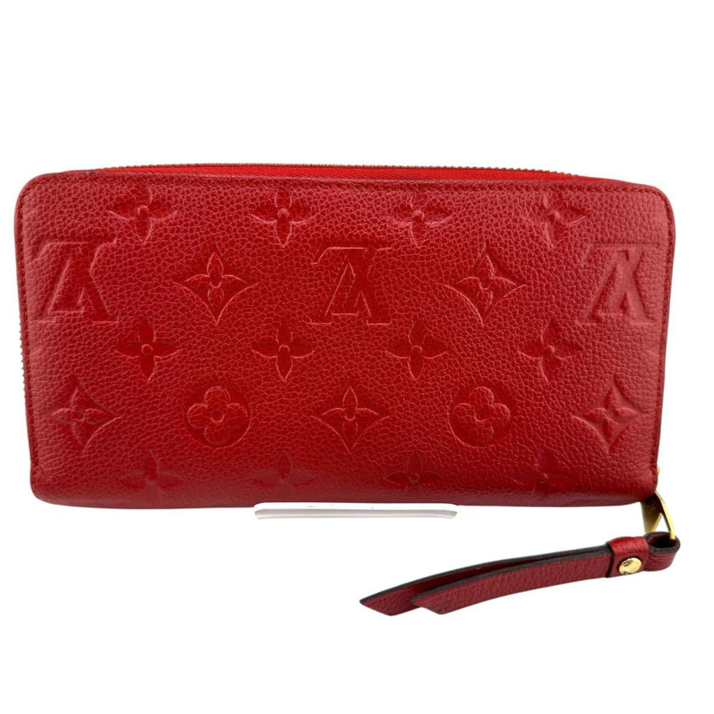 Louis Vuitton Monogram Empreinte Red Color Monogram Empreinte Long Wallet