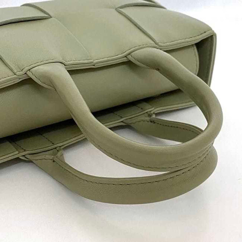 Bottega Veneta Light Green Leather Handbag Shoulder Bag