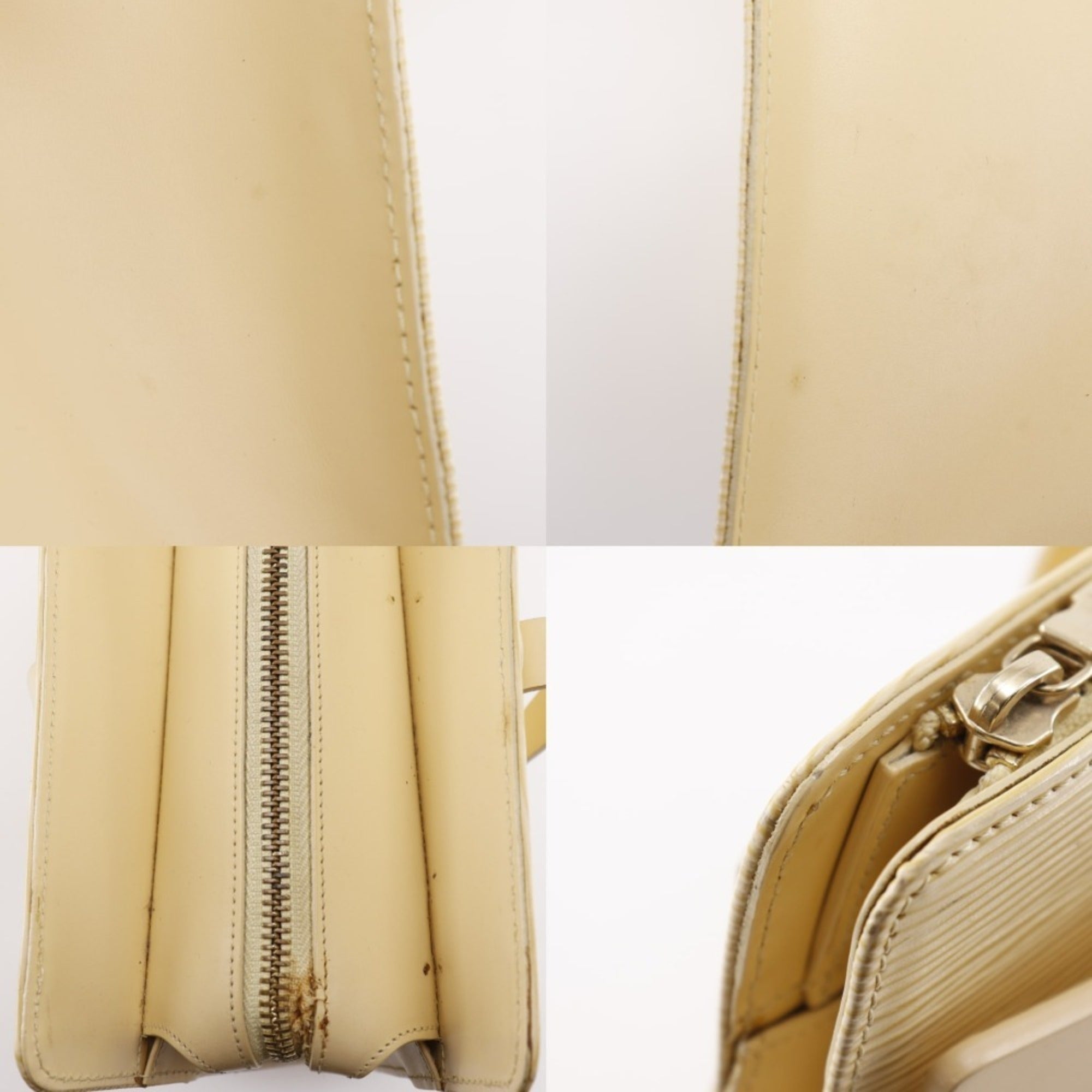Louis Vuitton Cream Epi Leather Tote Bag