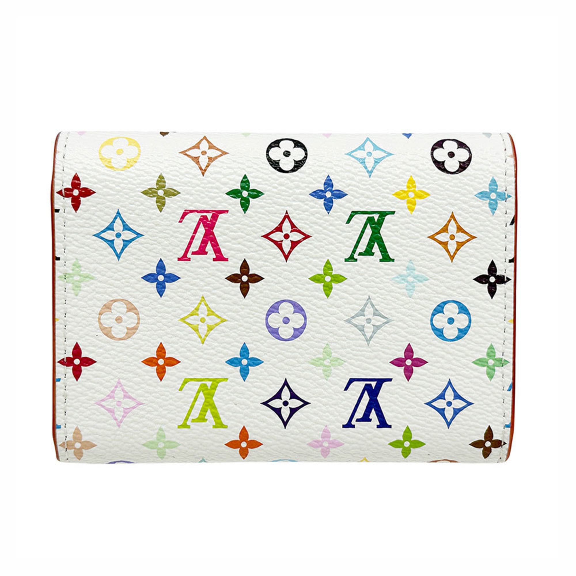 Louis Vuitton Multi-Color White Monogram Multicolore Coin Purse/Coin Case