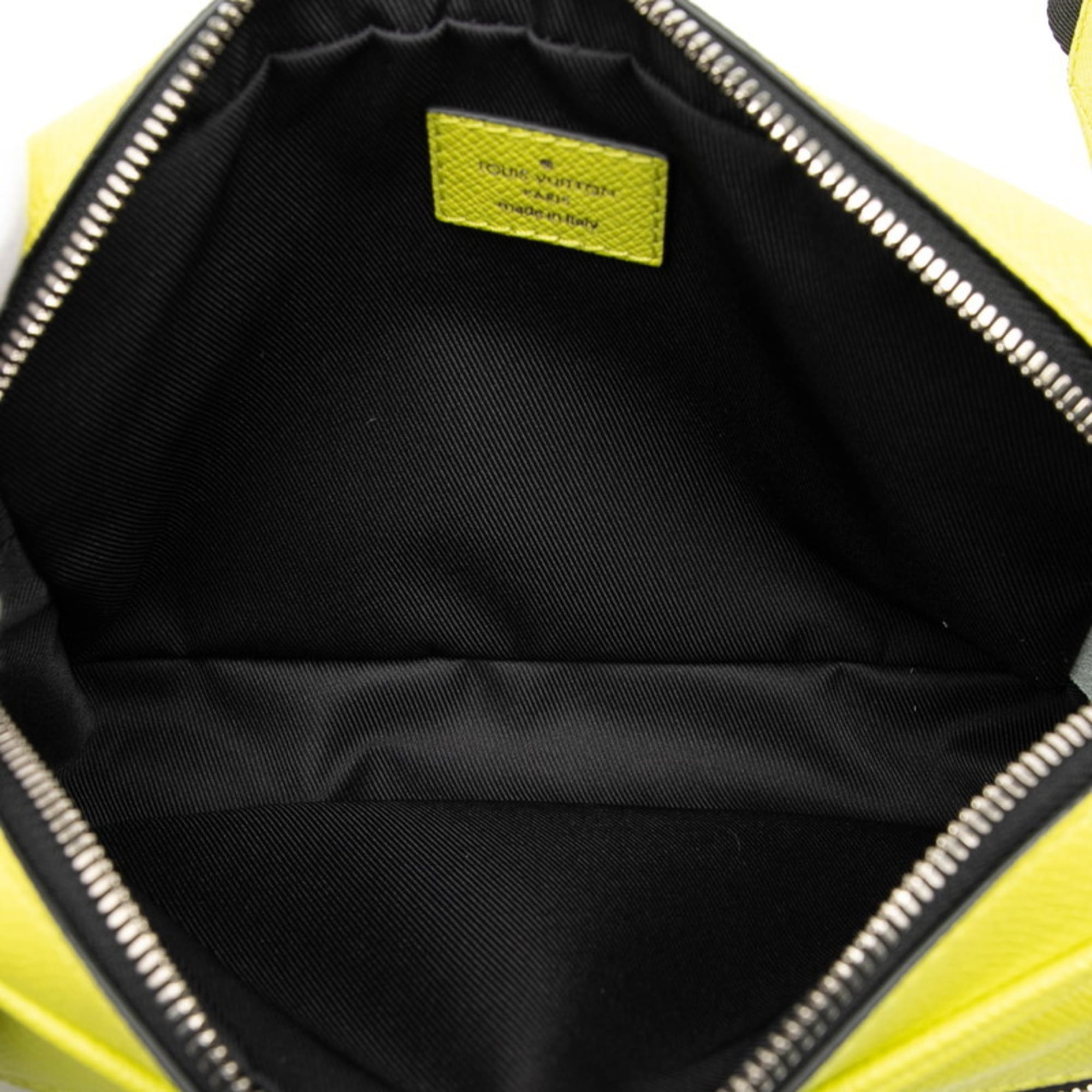 Louis Vuitton Taigarama Jaune Yellow Pvc Leather Sling Bag