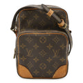 Louis Vuitton Brown Coated Canvas Pochette Shoulder Bag
