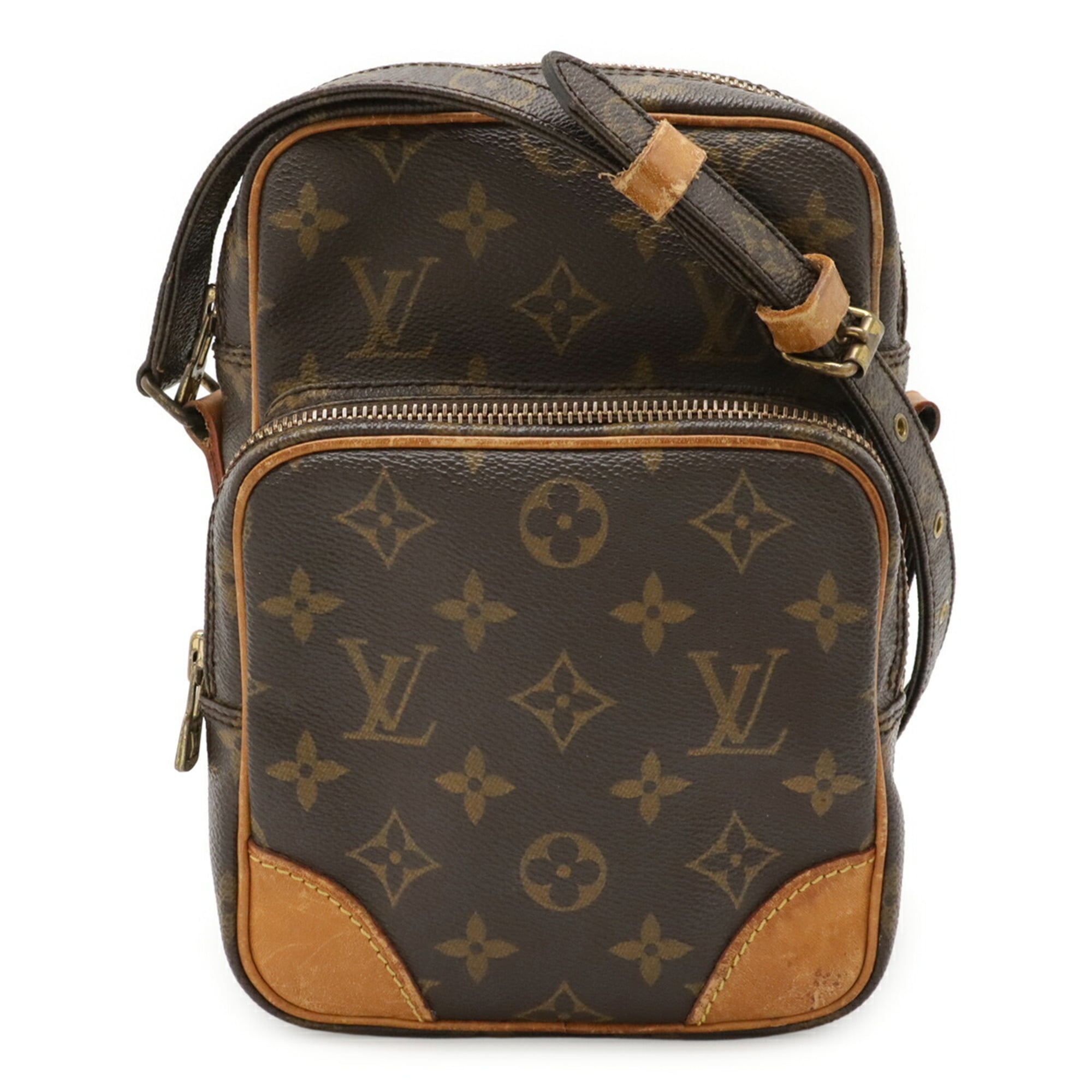 Louis Vuitton Brown Coated Canvas Pochette Shoulder Bag