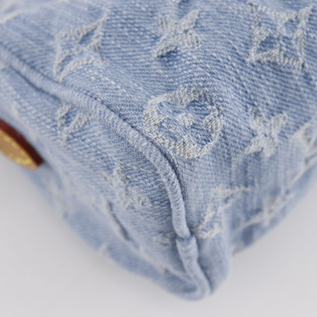 Louis Vuitton Sky Blue Monogram Denim Handbag
