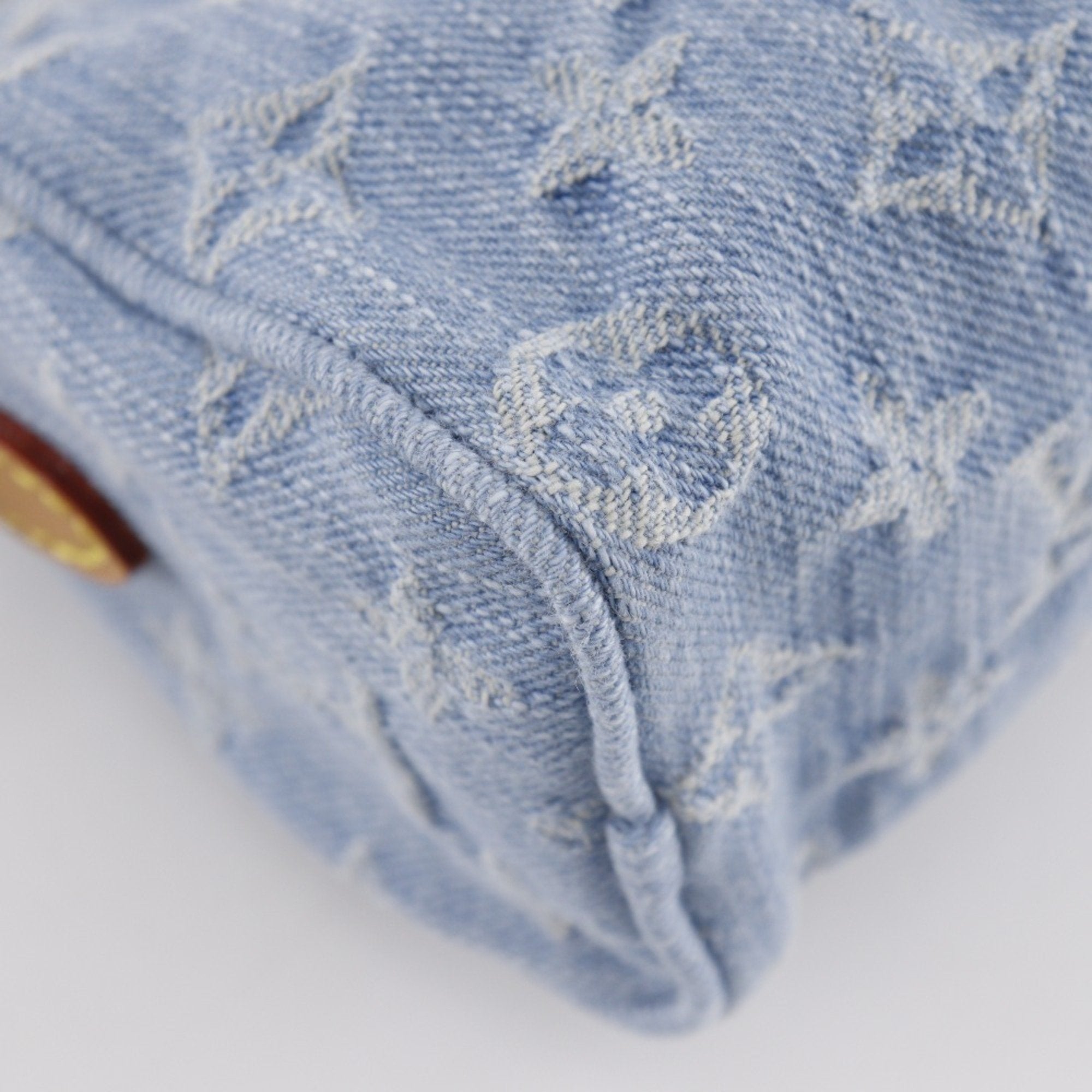 Louis Vuitton Sky Blue Monogram Denim Handbag
