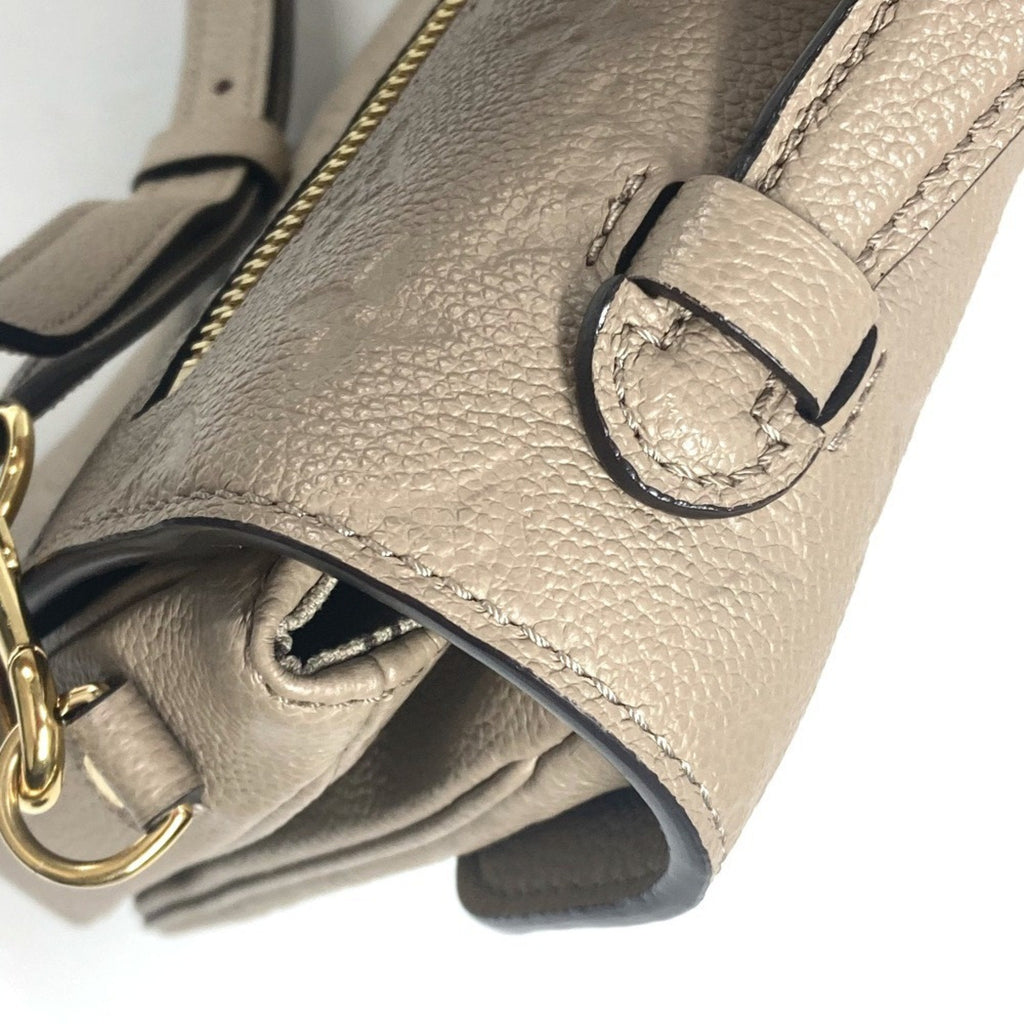 Louis Vuitton Monogram Empreinte Beige Tourterelle Monogram Empreinte Handbag Pochette Shoulder Bag