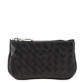 Bottega Veneta Black Leather Coin Purse/Coin Case