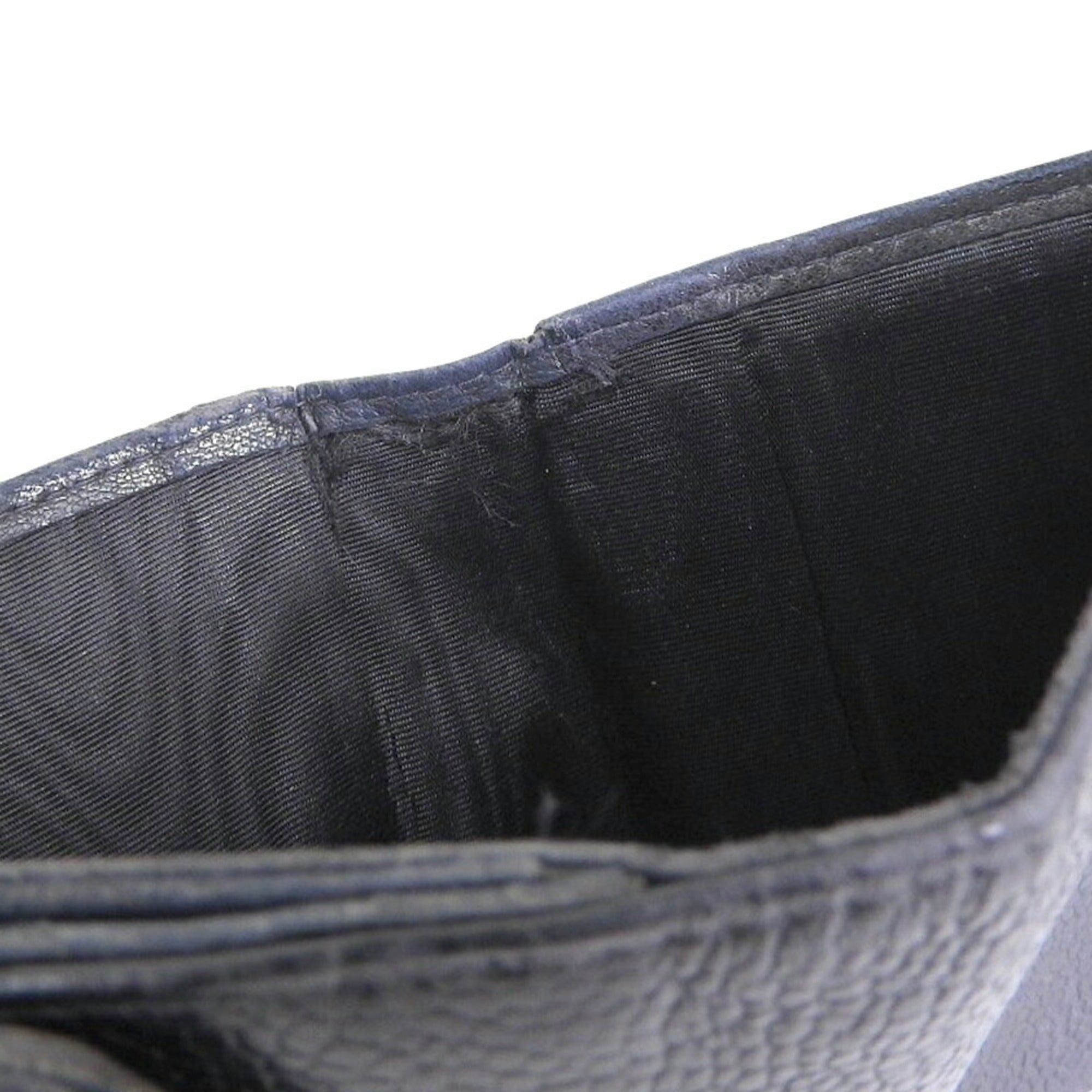 Chanel Black Grained Calfskin Wallet (Bi-Fold)