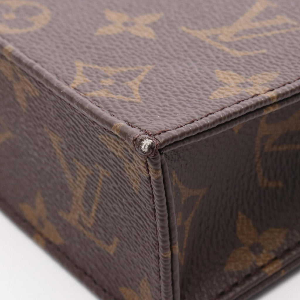 Louis Vuitton Brown Monogram Coated Canvas Leather Handbag
