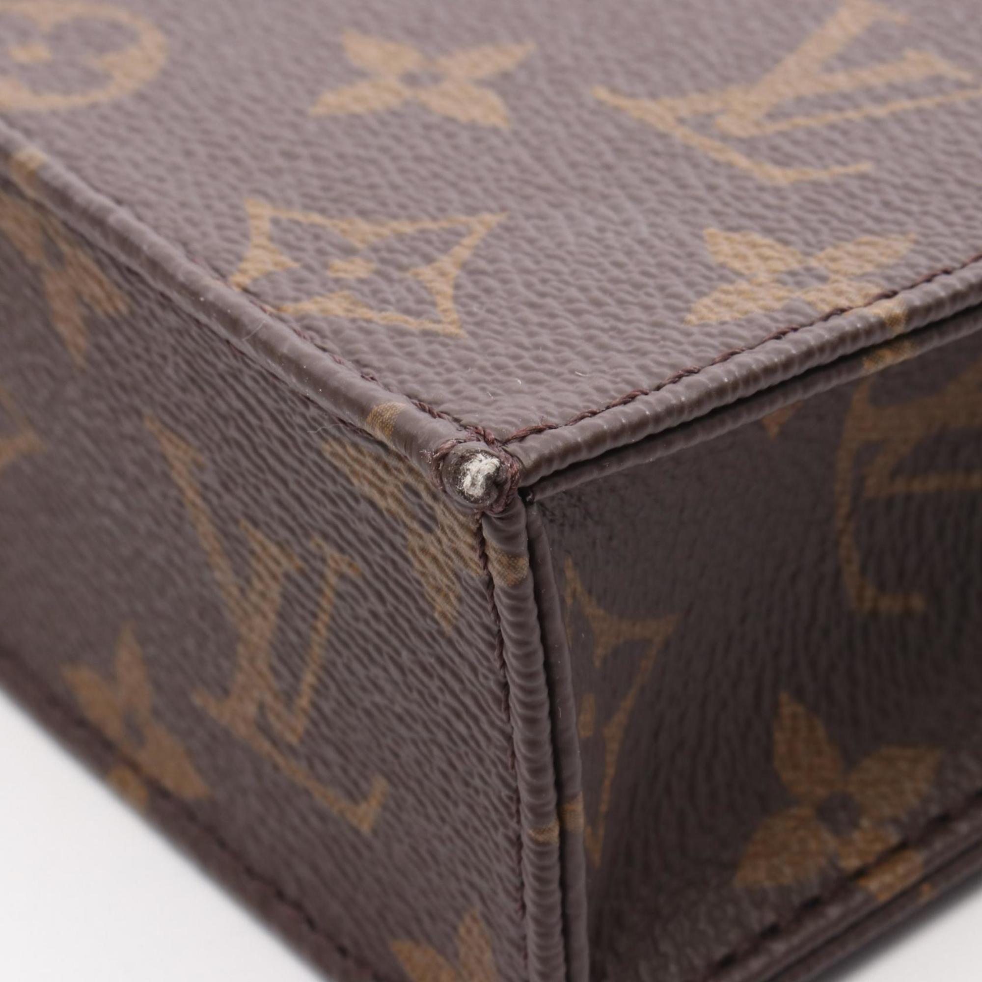 Louis Vuitton Brown Monogram Coated Canvas Leather Handbag