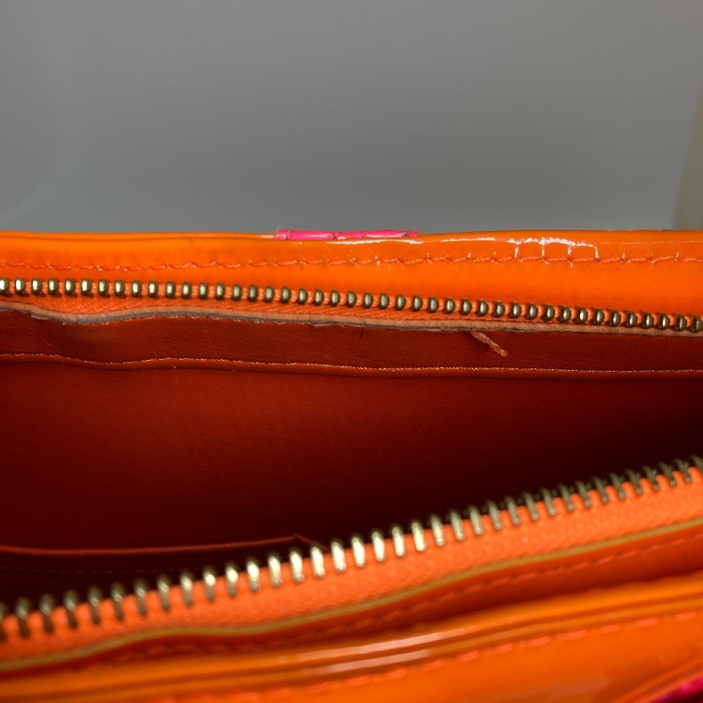 Louis Vuitton Monogram Vernis Orange Pink Monogram Vernis Shoulder Bag Tote Bag
