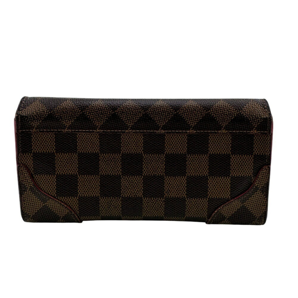 Louis Vuitton Brown Red Color Leather Coin Purse/Coin Case
