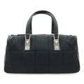Chanel Black Nylon Leather Handbag
