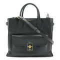Balenciaga Dark Green Leather Handbag Shoulder