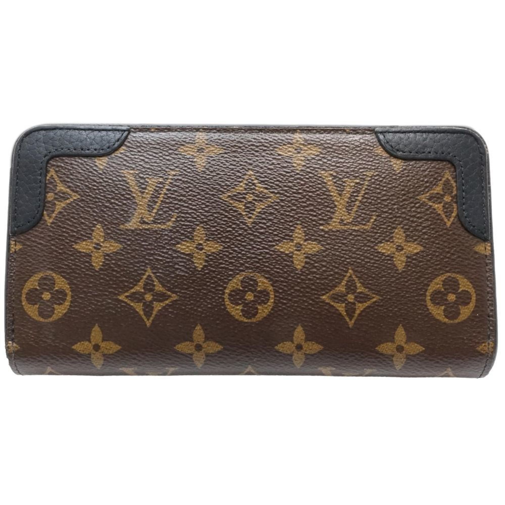Louis Vuitton Monogram Brown Monogram Noir Monogram Leather Long Wallet