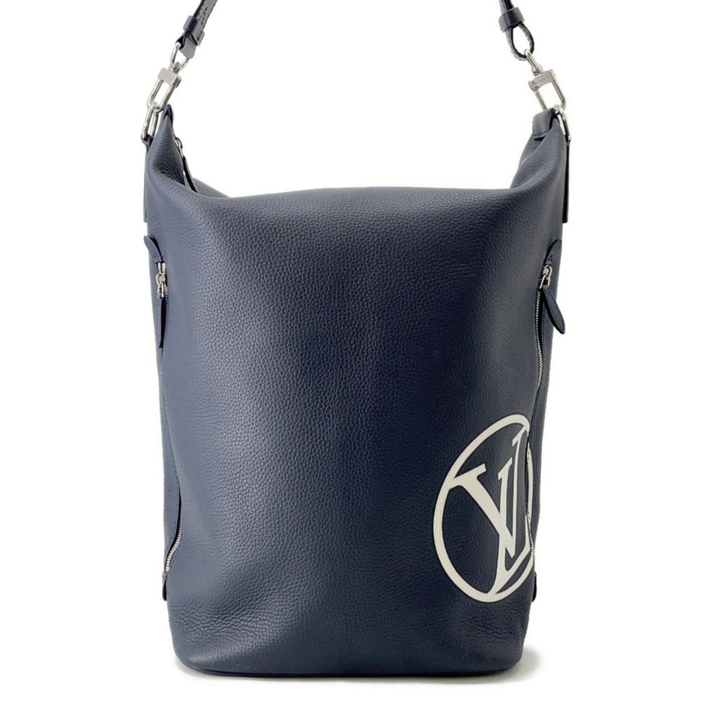 Louis Vuitton Navy Leather Shoulder Bag