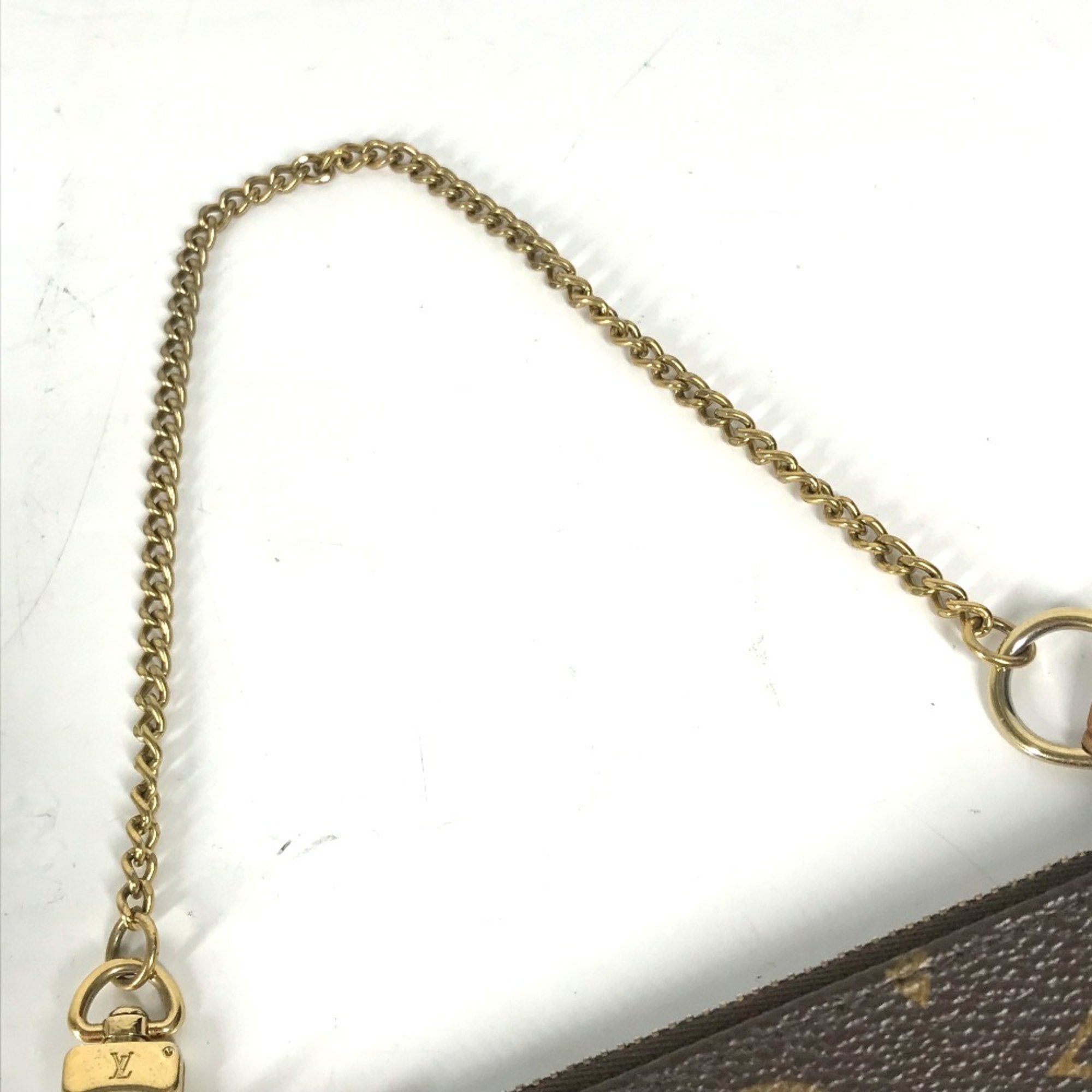 Louis Vuitton Brown Canvas Handbag Pochette
