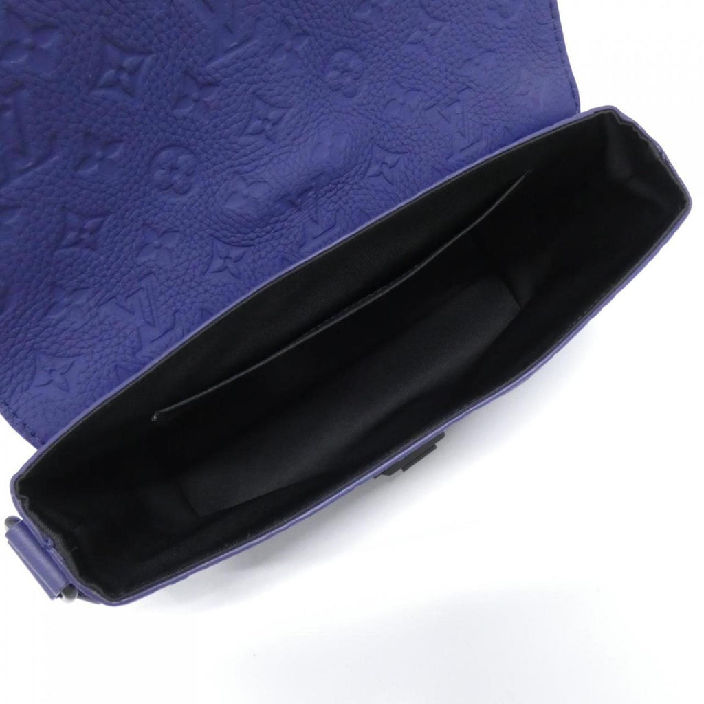 Louis Vuitton Taurillon Blue Nuit Leather Shoulder Bag