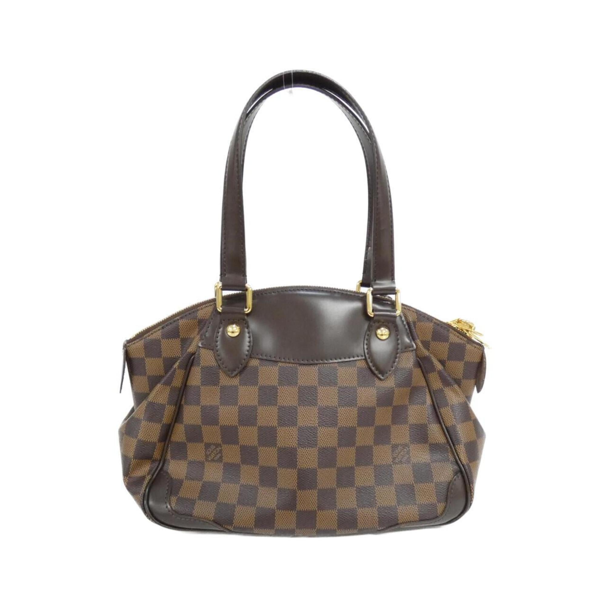 Louis Vuitton Brown Coated Canvas Handbag