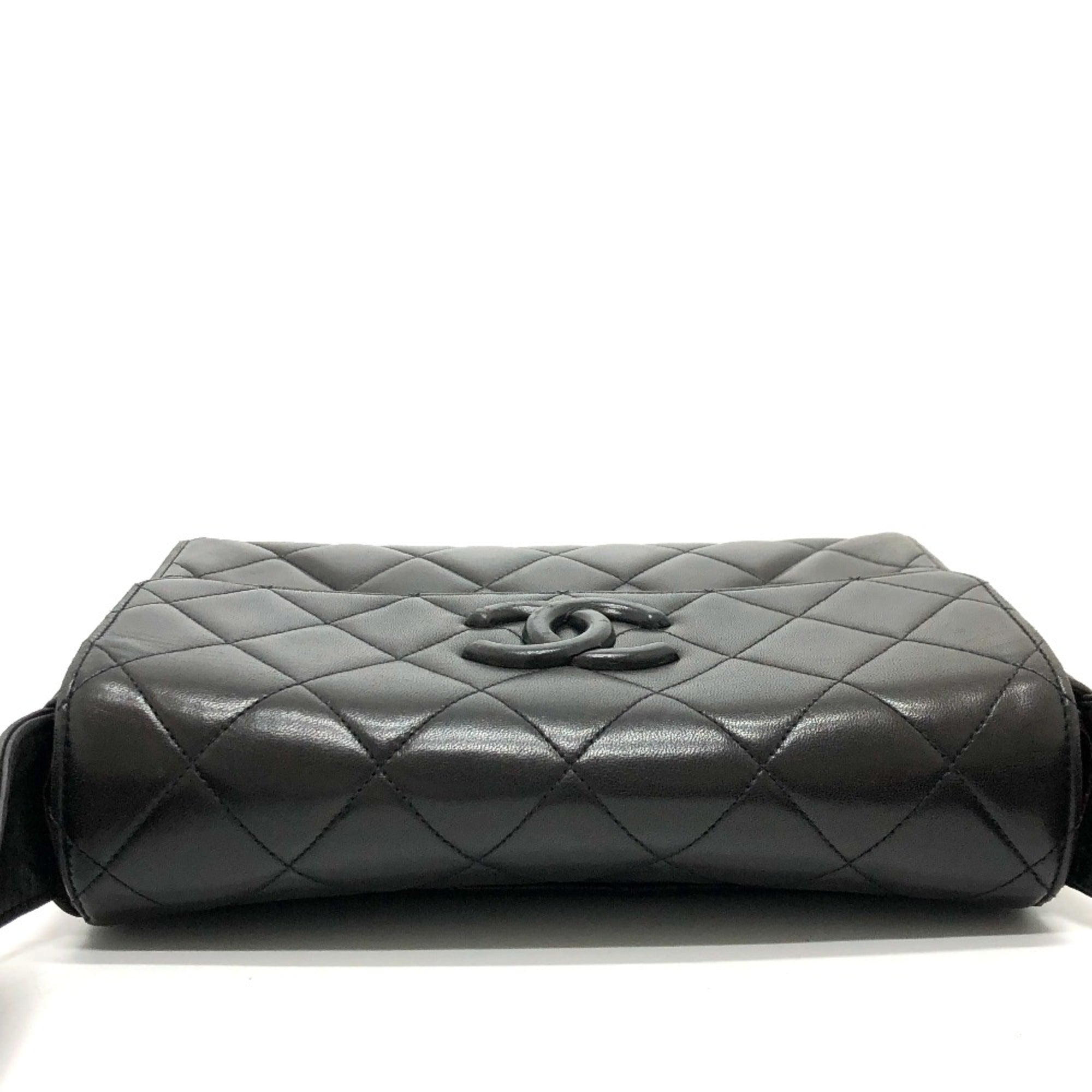 Chanel Black Leather Shoulder Bag