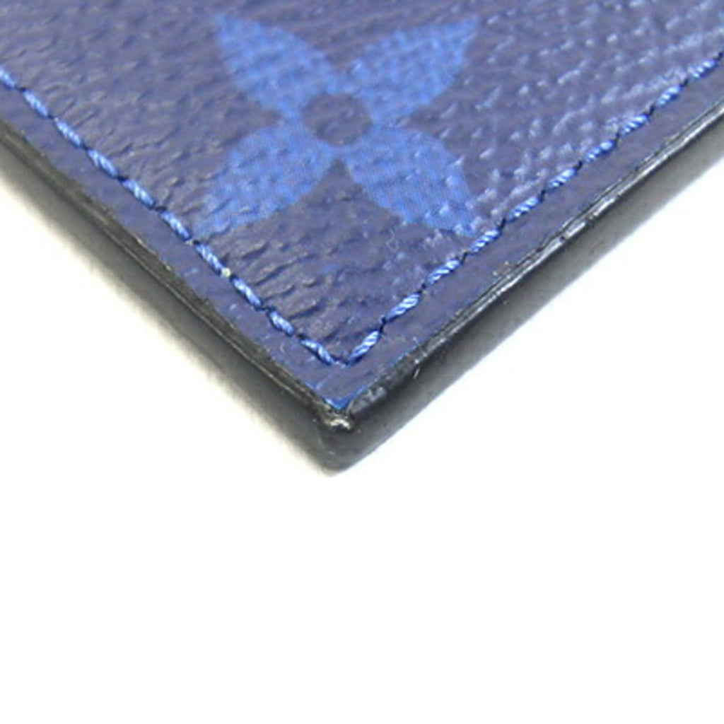 Louis Vuitton Cobalt Monogram Coated Canvas Taigarama Leather Coin Purse/Coin Case