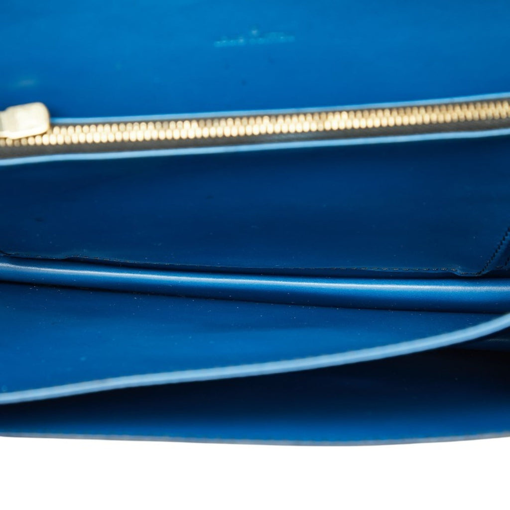 Louis Vuitton Black Blue Cuir Ombre Leather Handbag Shoulder Bag