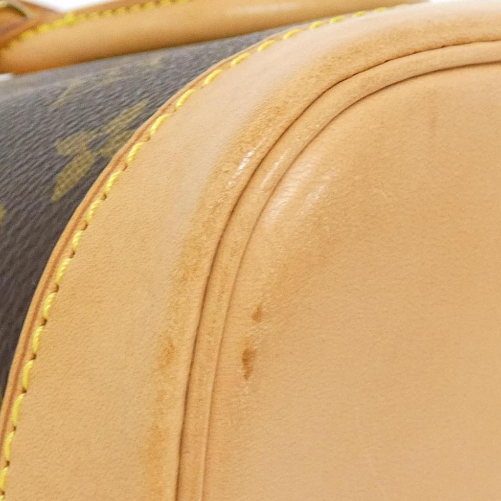 Louis Vuitton Marron Coated Canvas Handbag