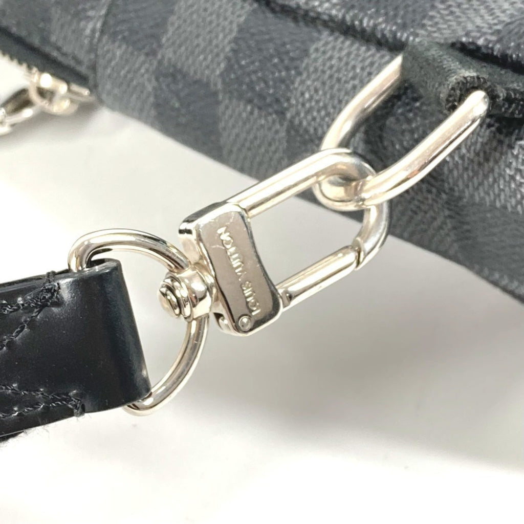 Louis Vuitton Black Damier Graphite Canvas Shoulder Bag Sling Bag