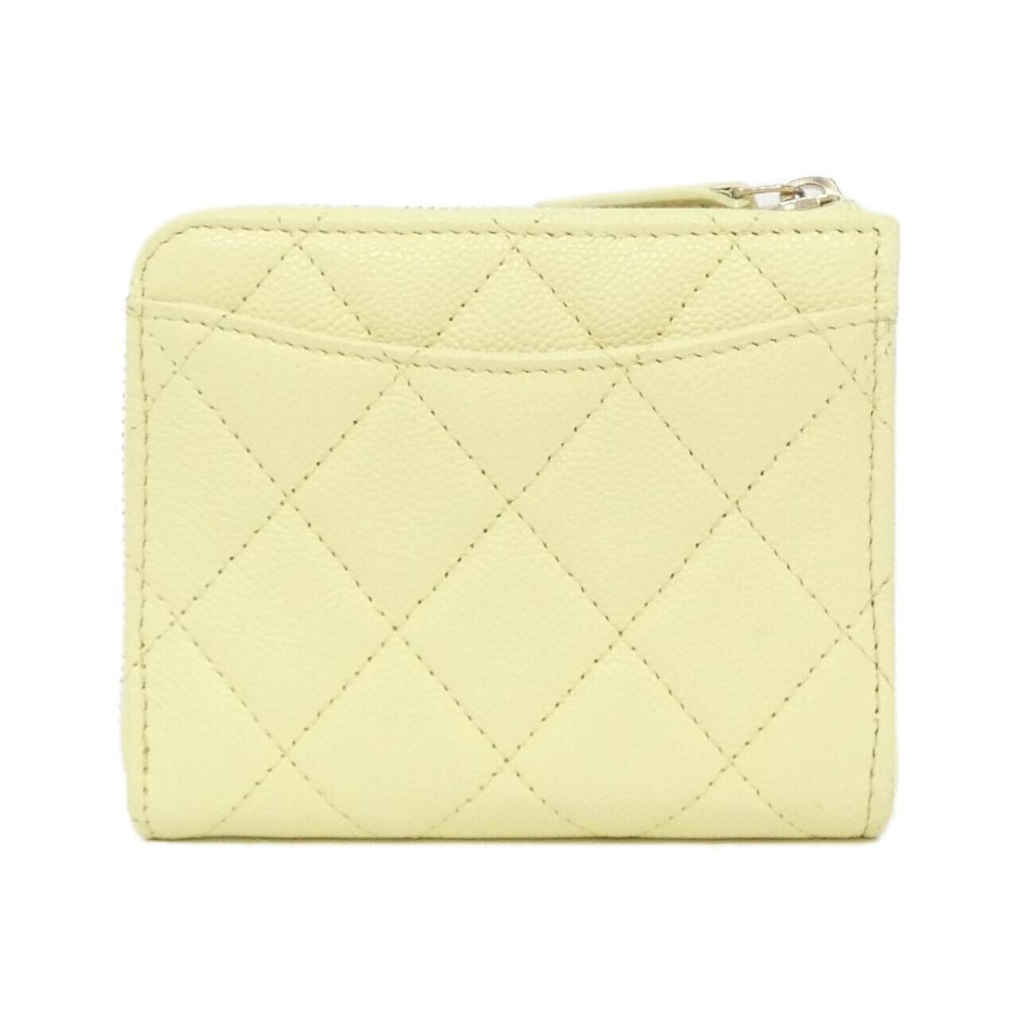 Chanel Yellow Grained Calfskin