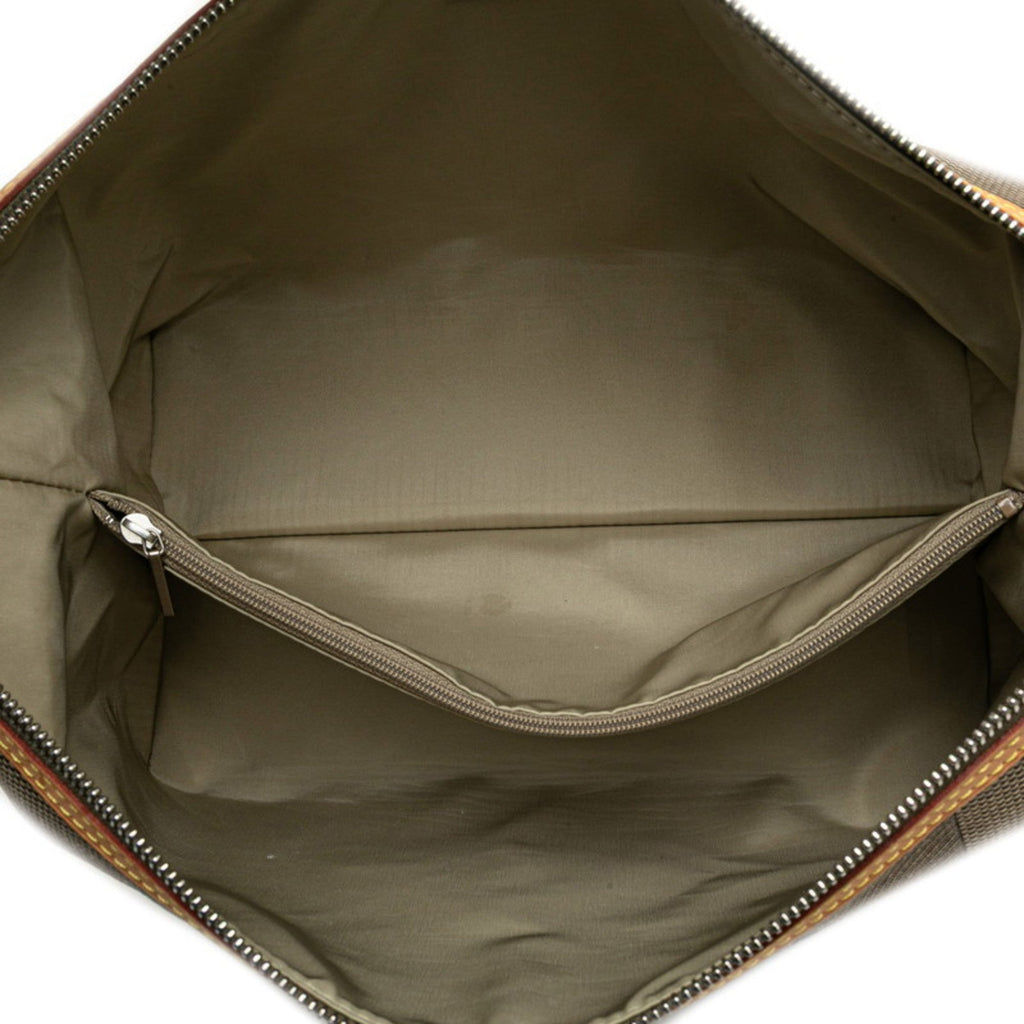 Louis Vuitton Damier Geant Earth Khaki Canvas Leather Pouch