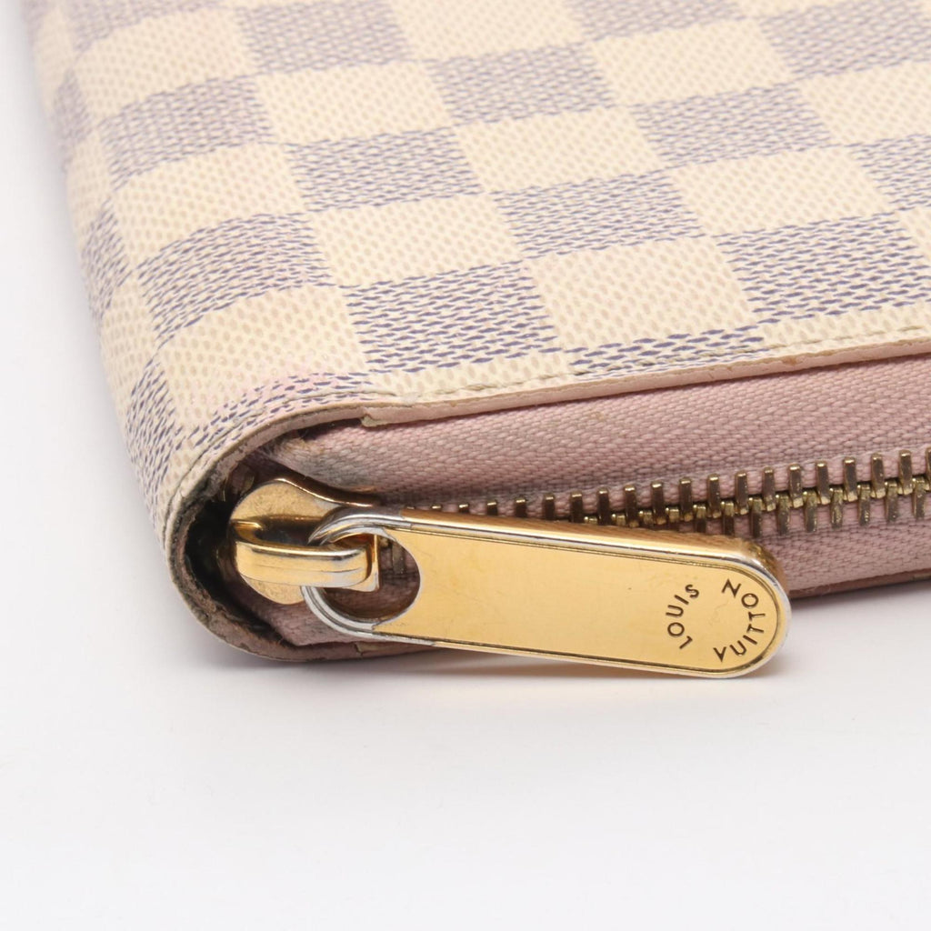 Louis Vuitton Rose Ballerine White Coated Canvas Long Wallet