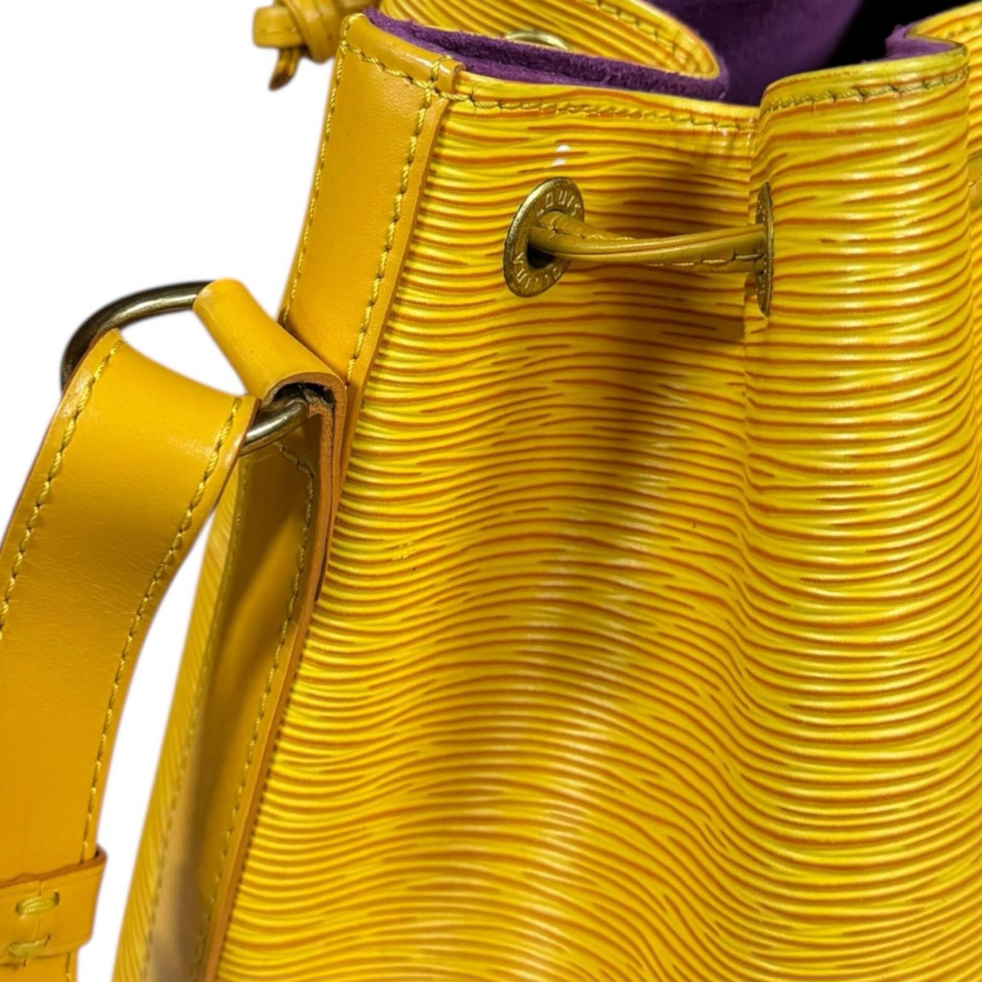 Louis Vuitton Epi Yellow Epi Leather Shoulder Bag