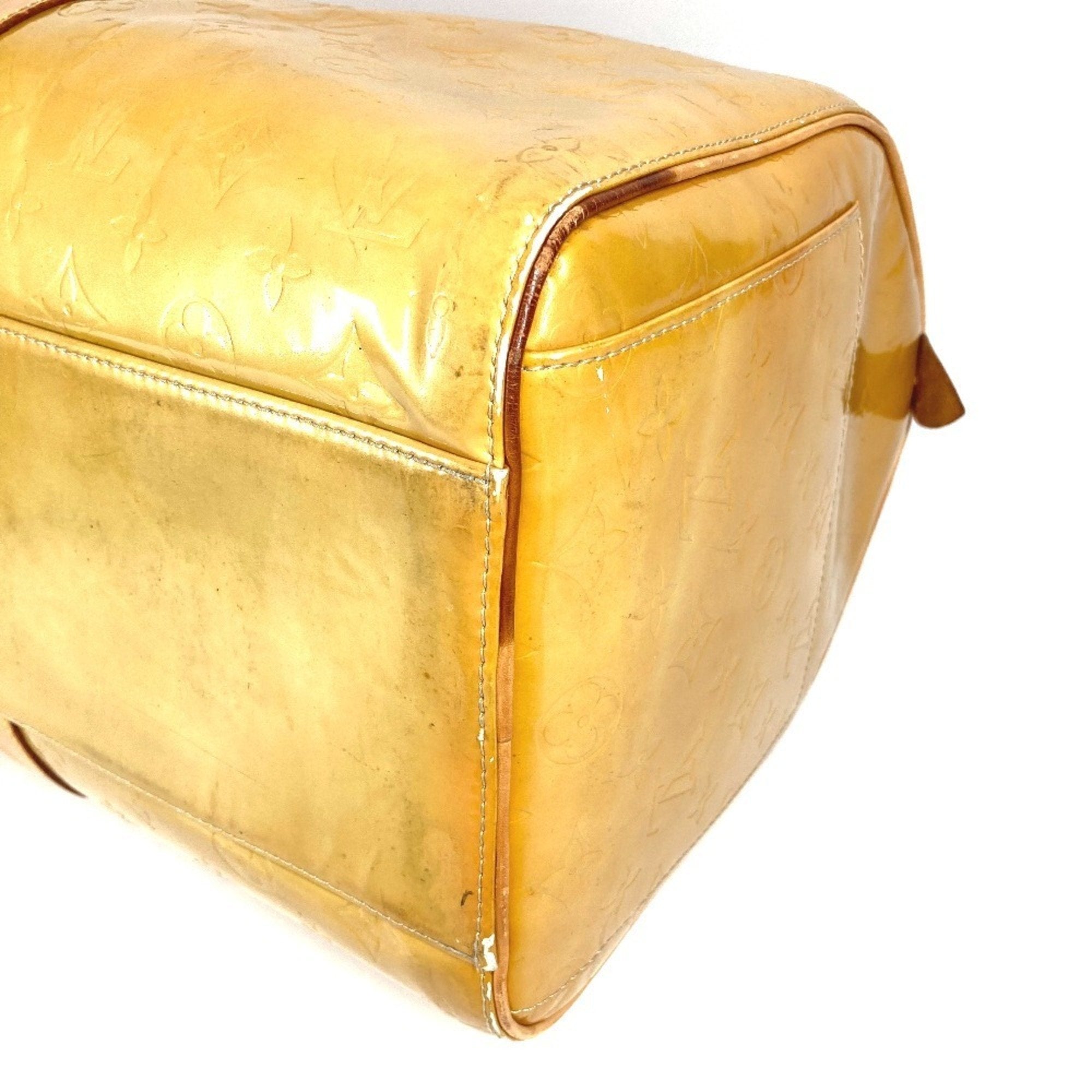 Louis Vuitton Beige Galle Monogram Vernis Boston Bag