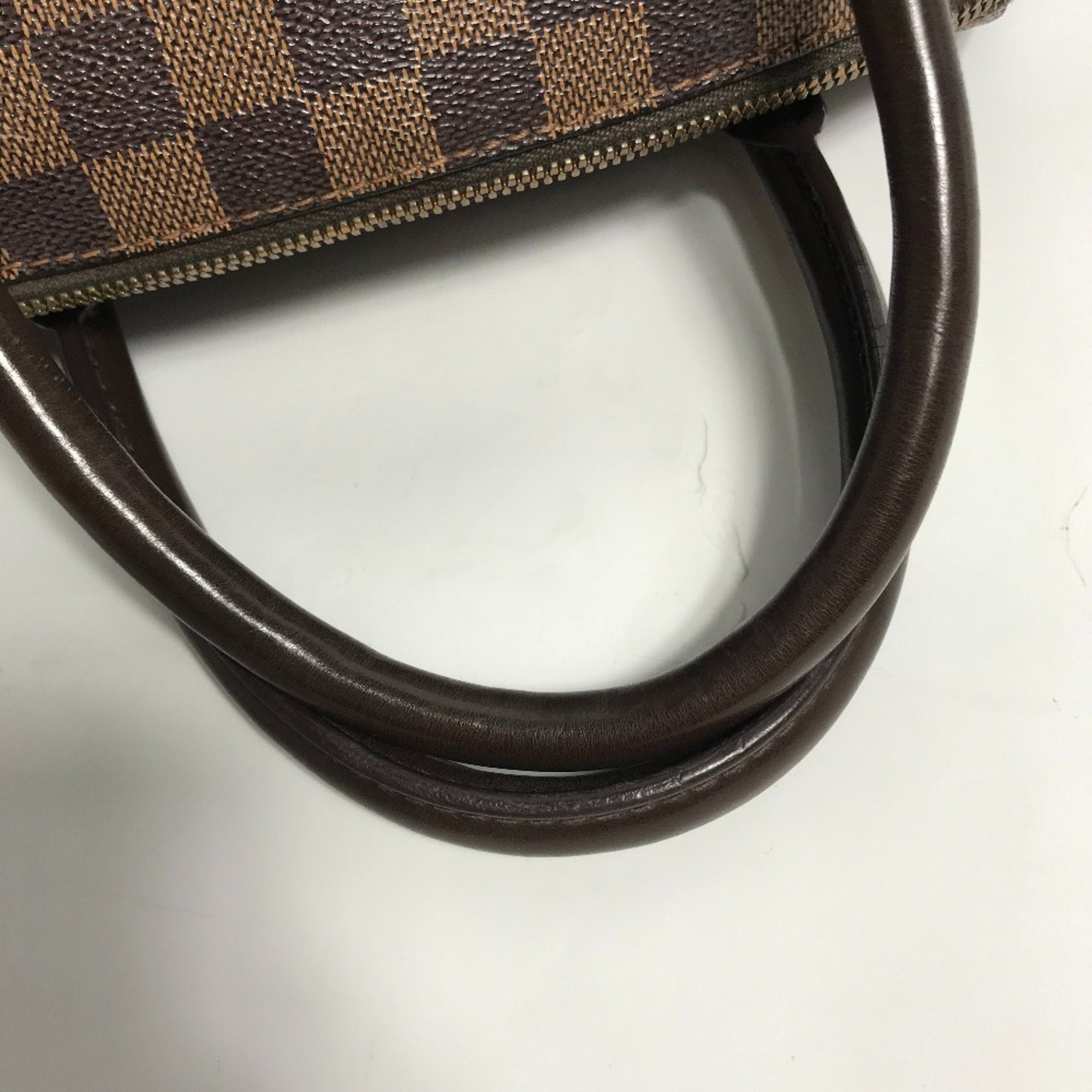Louis Vuitton Brown Damier Canvas Ebene Damier Canvas Boston Bag Handbag