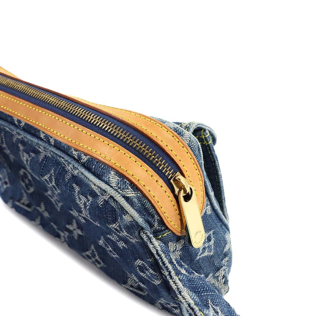 Louis Vuitton Blue Monogram Denim Fanny Pack Pouch Sling Bag