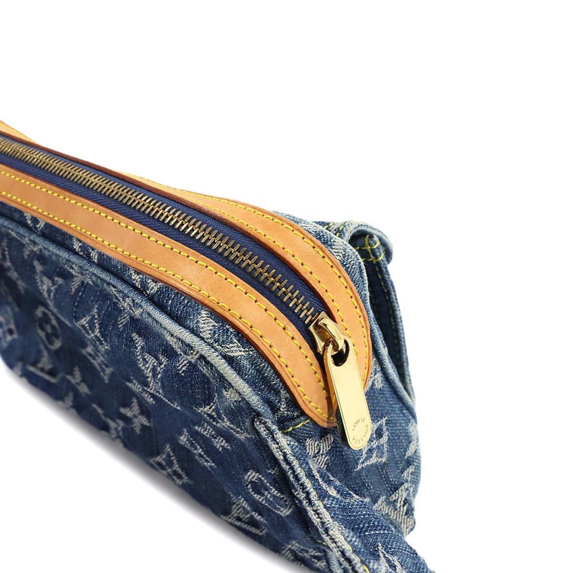 Louis Vuitton Blue Monogram Denim Fanny Pack Pouch Sling Bag