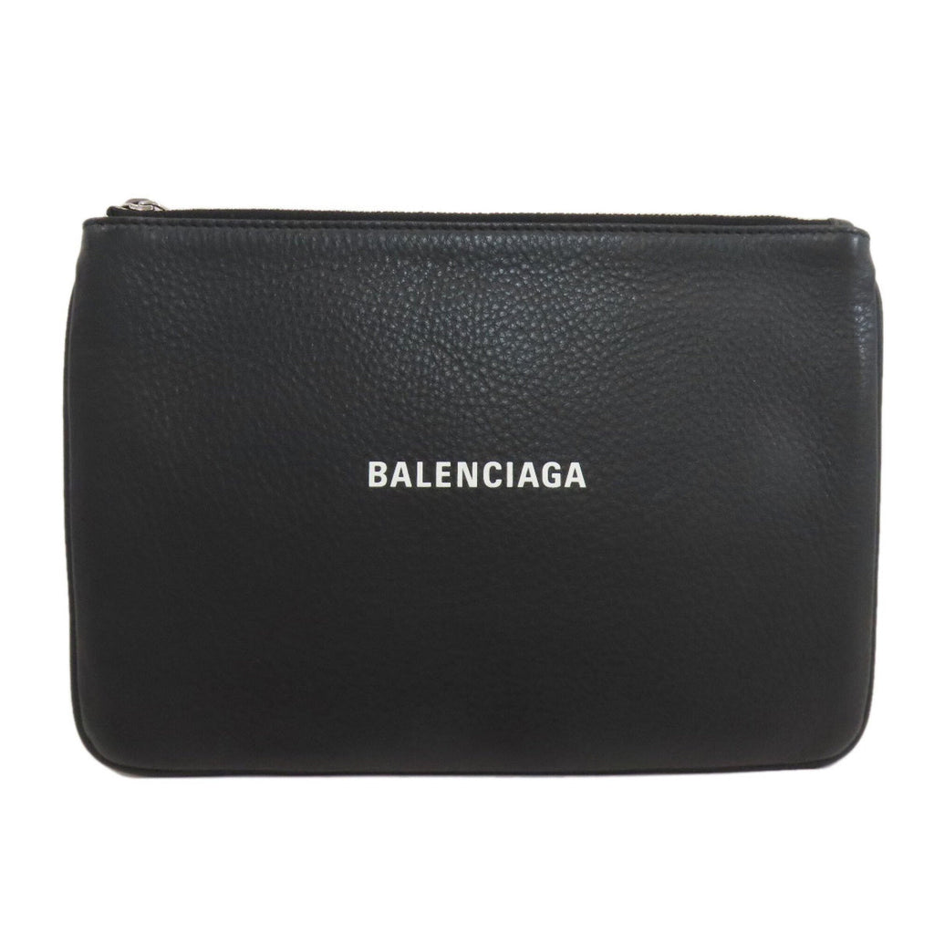 Balenciaga Black Leather Pouch