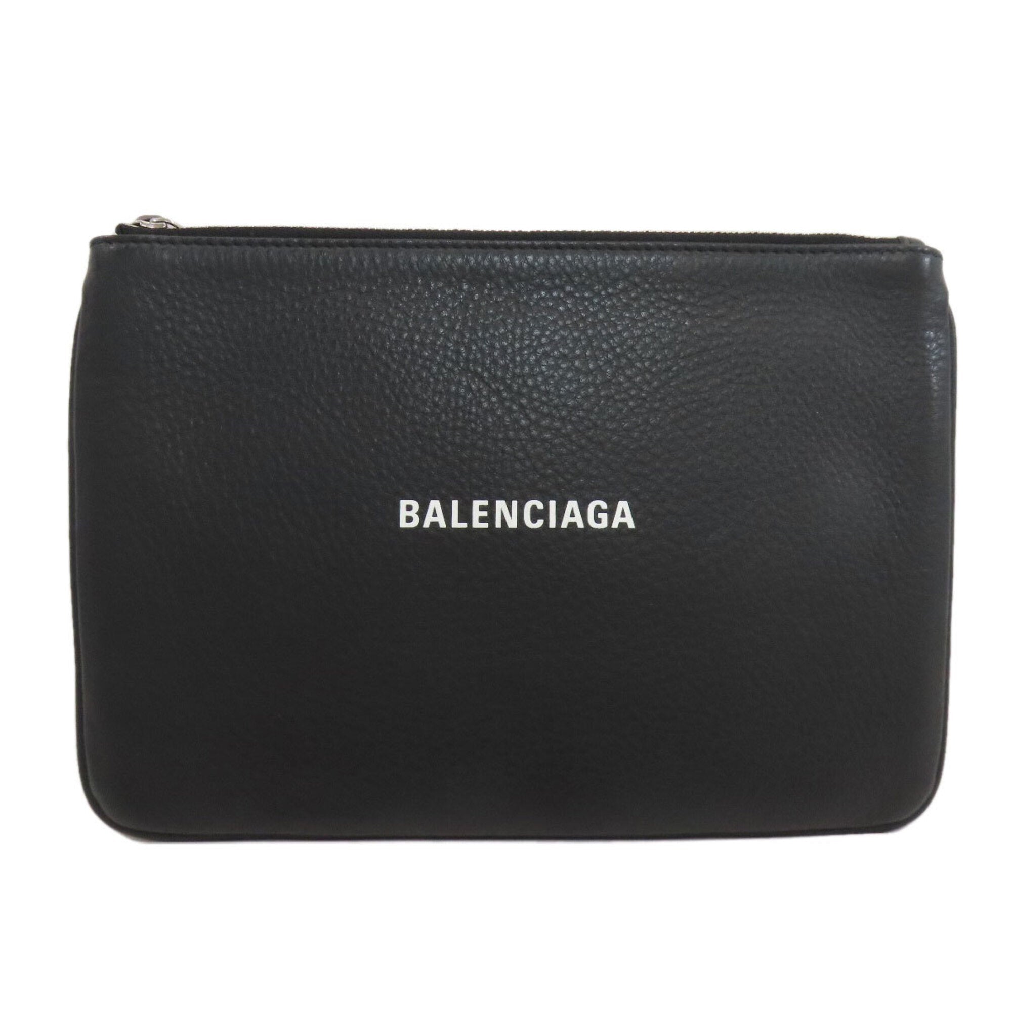 Balenciaga Black Leather Pouch