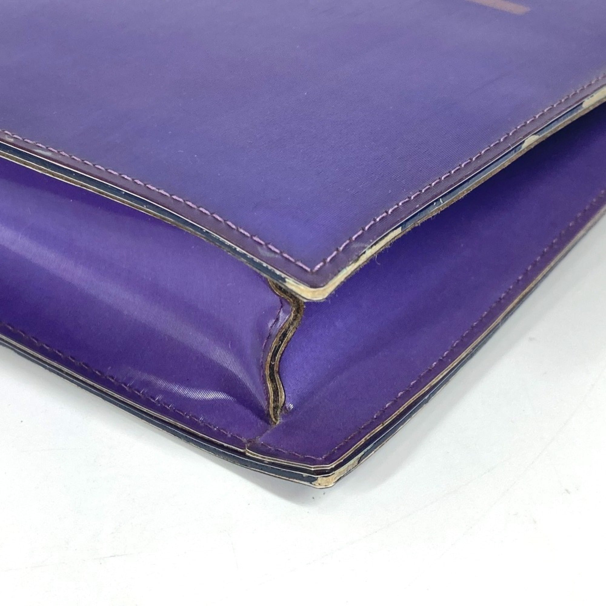 Chanel Purple Pvc Leather Shoulder Bag