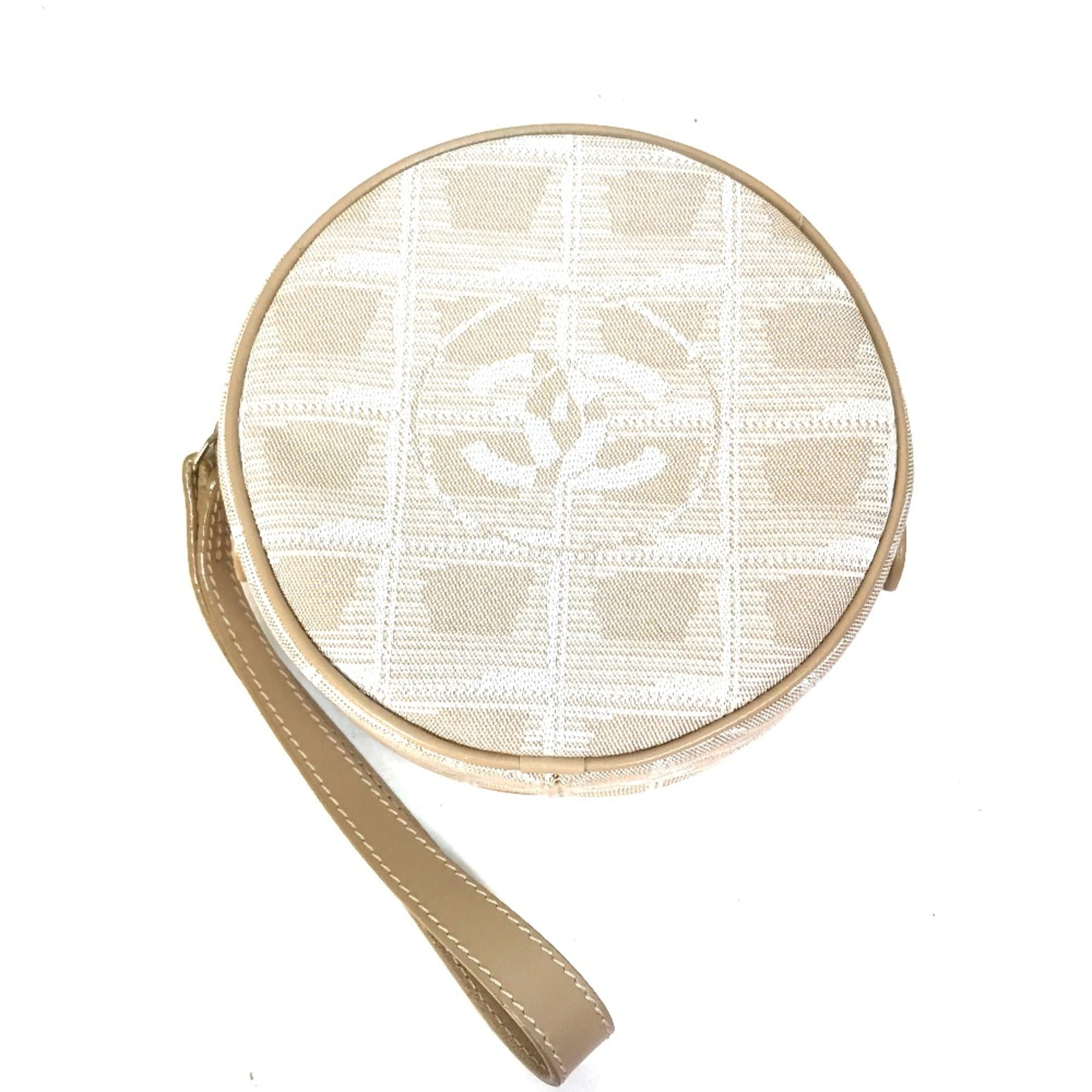Chanel Beige Cloth Pouch