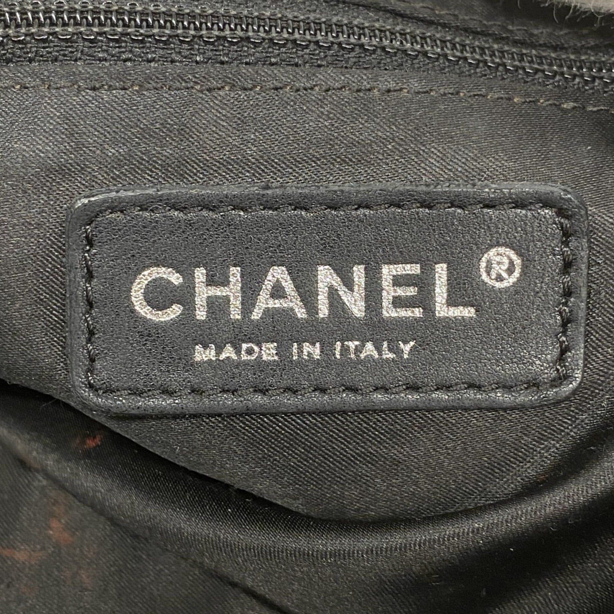 Chanel Black Leather Tote Bag