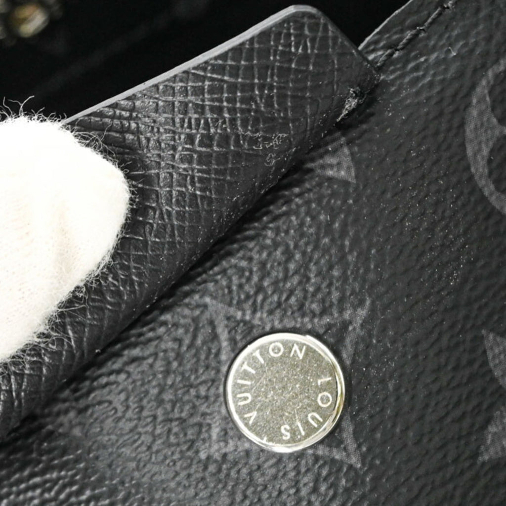Louis Vuitton Black Noir Taigarama Monogram Shoulder Bag Tote Bag